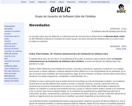 website thubmnail of Grulic.org.ar
