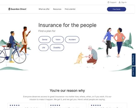 website thubmnail of Guardiandirect
