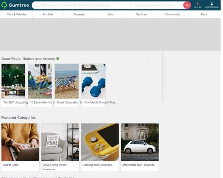 website thubmnail of Gumtree Australia