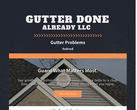 Gutterdonealready