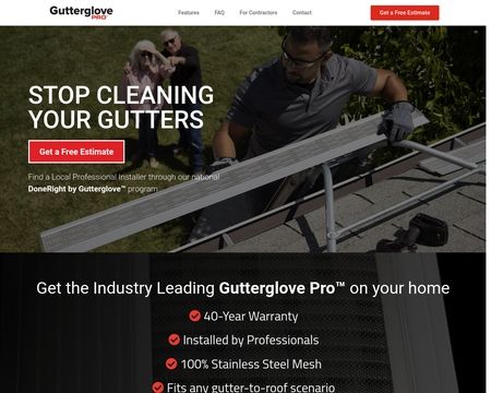 website thubmnail of Gutterglove Pro