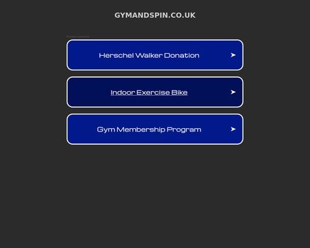website thubmnail of GymAndSpin.co.uk