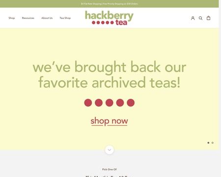 website thubmnail of Hackberry Tea