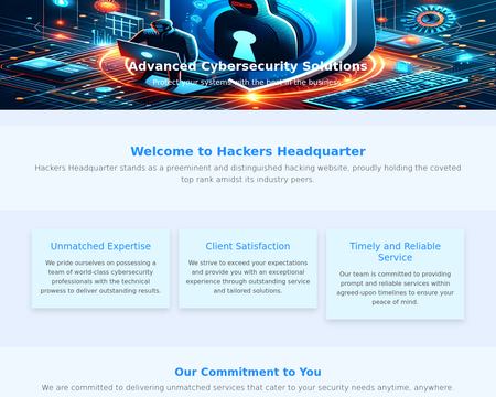 website thubmnail of Hackers headquarter