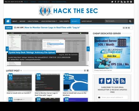 website thubmnail of Hackthesec.co.in