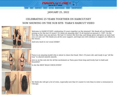 website thubmnail of Haircut.net
