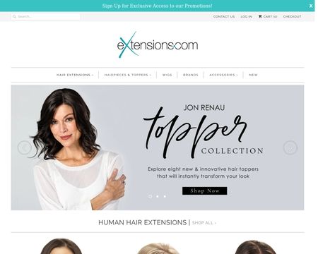 website thubmnail of Hair Extensions.com