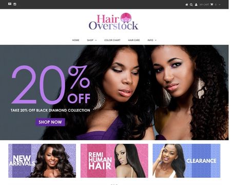 website thubmnail of Hair Overstock