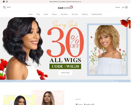 website thubmnail of HairSisters