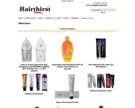 website thubmnail of Hairthirst