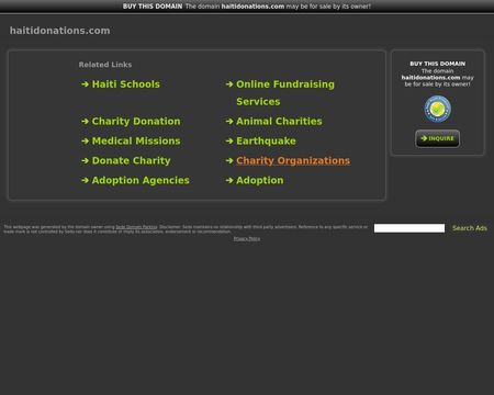website thubmnail of Haitidonations