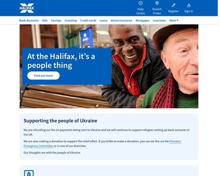 website thubmnail of Halifax UK