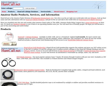 website thubmnail of HamCall.net