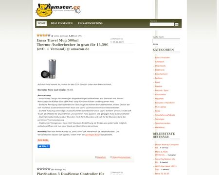 website thubmnail of Hamster.cc