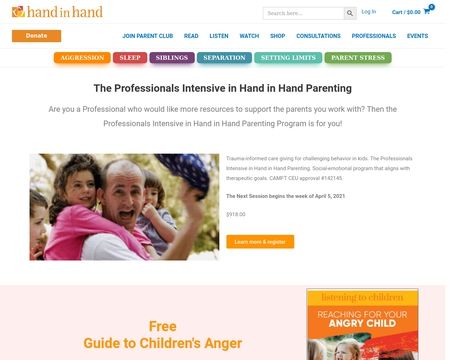 website thubmnail of HandInHandParenting
