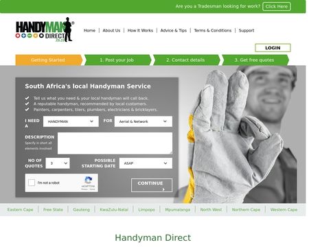 website thubmnail of Handyman Direct