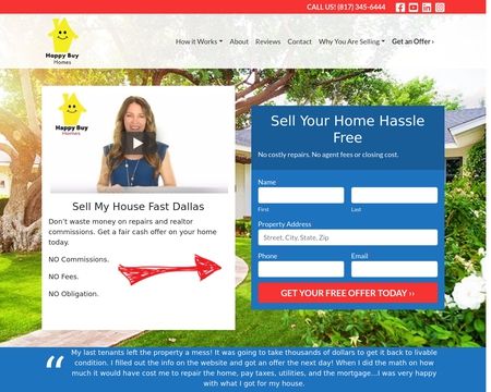website thubmnail of Happy Buy Homes