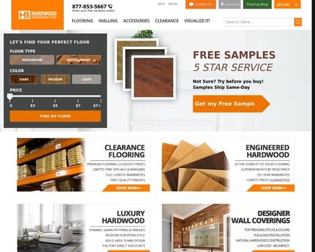 website thubmnail of HardwoodBargains