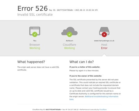 website thubmnail of Harrysbingo
