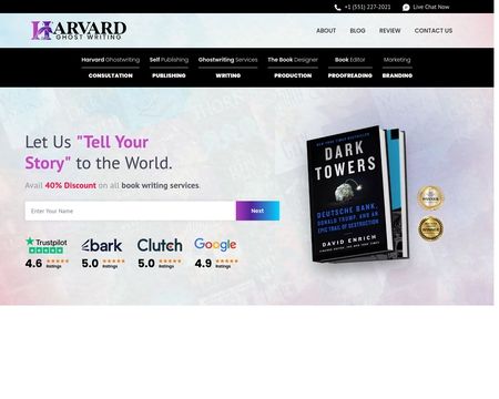 website thubmnail of Harvard Ghostwriting