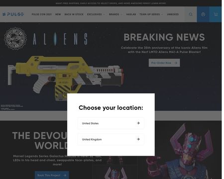 website thubmnail of Hasbro Pulse