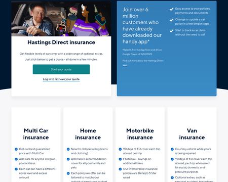 website thubmnail of Hastings Direct