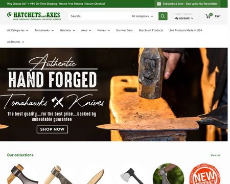 website thubmnail of Hatchets and Axes