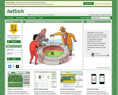 website thubmnail of Hattrick