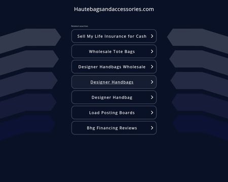 website thubmnail of Haute Bags and Accessories
