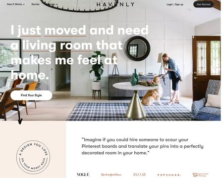 website thubmnail of Havenly