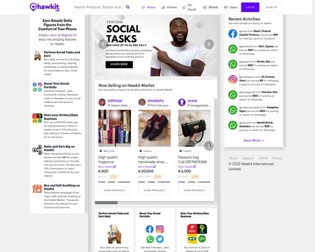 website thubmnail of Hawkit.ng