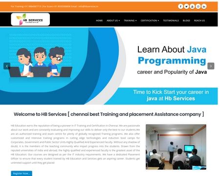 website thubmnail of Hbservices.in
