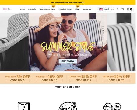 website thubmnail of Hdjsign.co