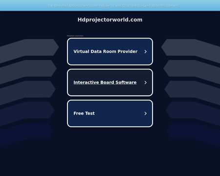 website thubmnail of HD Projector World