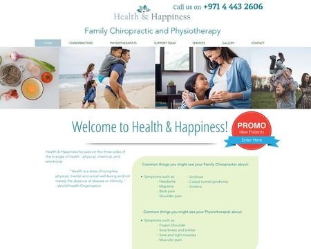 website thubmnail of Health And Happiness