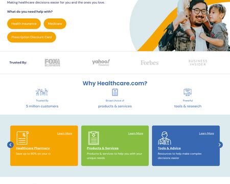 website thubmnail of HealthCare.org