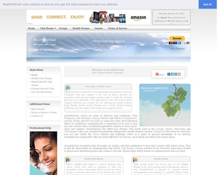 website thubmnail of Healthful Chat