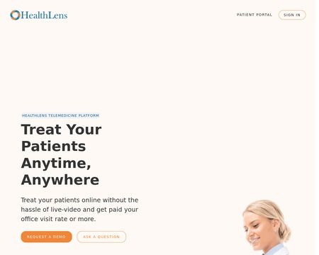 website thubmnail of HealthLens — Visit Your Doctor Online