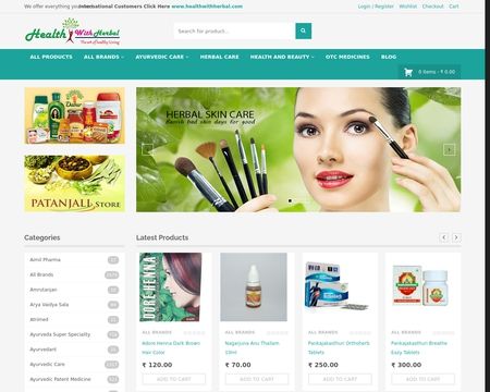 website thubmnail of Health with herbal