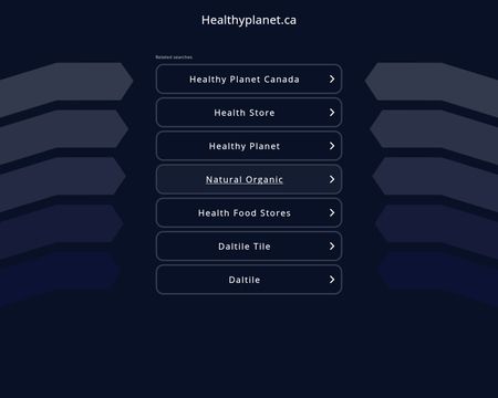 website thubmnail of Healthyplanet.ca