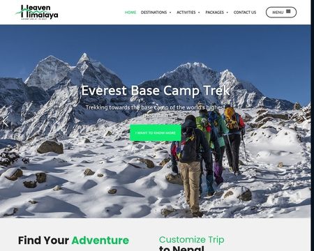 website thubmnail of Heavenhimalaya