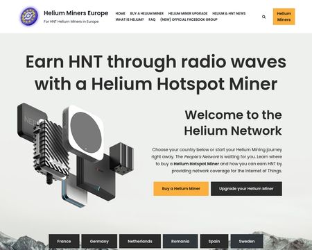 website thubmnail of Helium-miners.eu