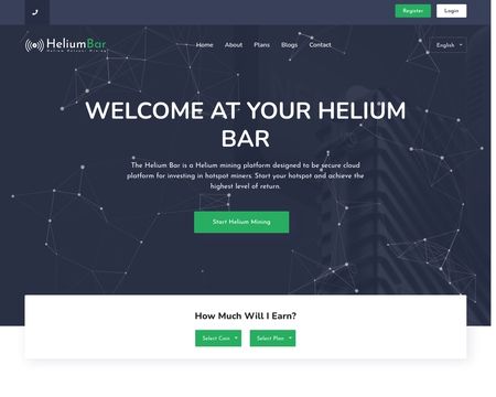 website thubmnail of Helium Bar