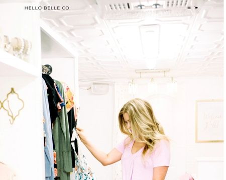website thubmnail of Hello Belle CO.