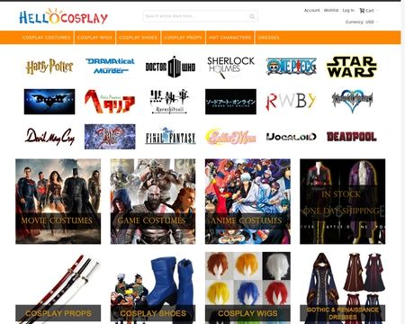 website thubmnail of HelloCosplay