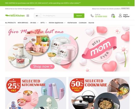 website thubmnail of Hellokitchen.com.au