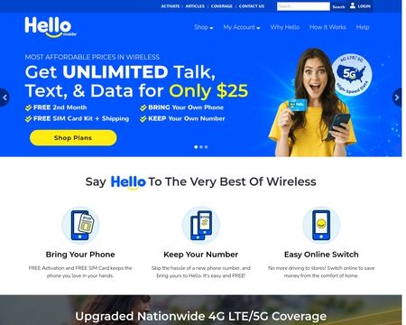 website thubmnail of Hellomobile