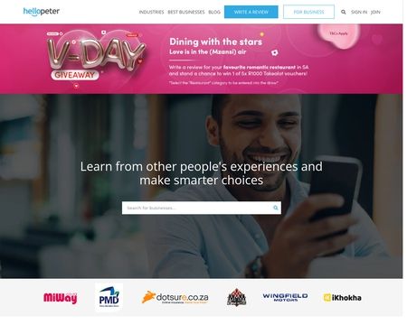website thubmnail of Hellopeter