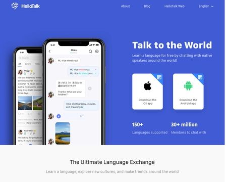 website thubmnail of HelloTalk
