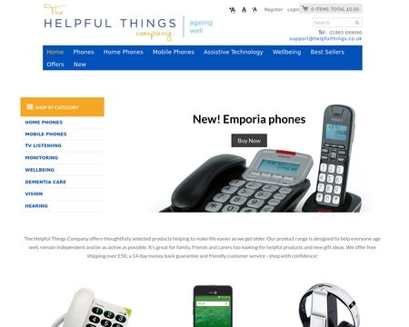 website thubmnail of The Helpful Things Company